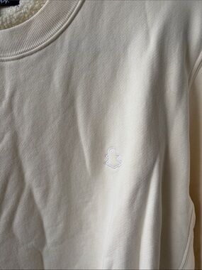 Madhappy Snapchat Logo Cream Crewneck Sweatshirt Cotton